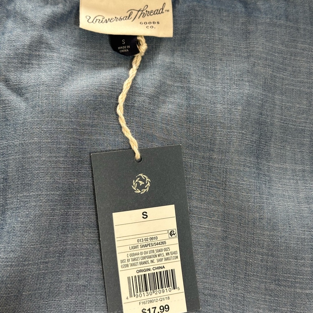 Universal Thread Blue Patterned Tank Top - Picture 5 of 5